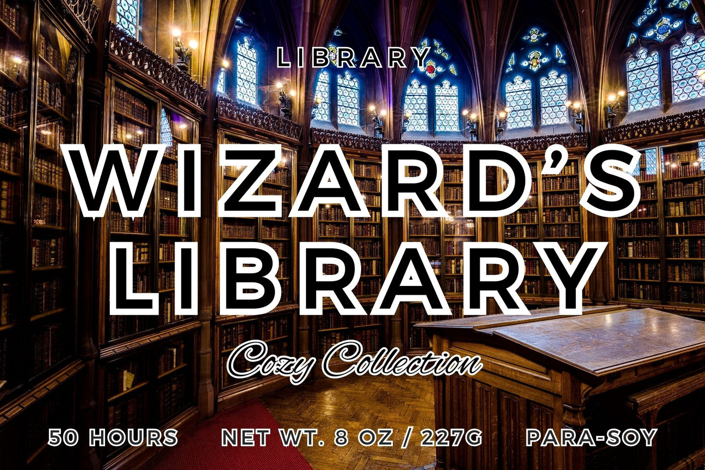 Wizard's Library Candle | Old Books, Cedar & Leather Scent