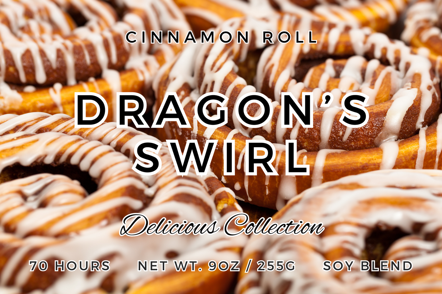 Dragon’s Swirl | Freshly Baked Cinnamon Roll Scented Candle & Wax Melts | Spellbound Forge