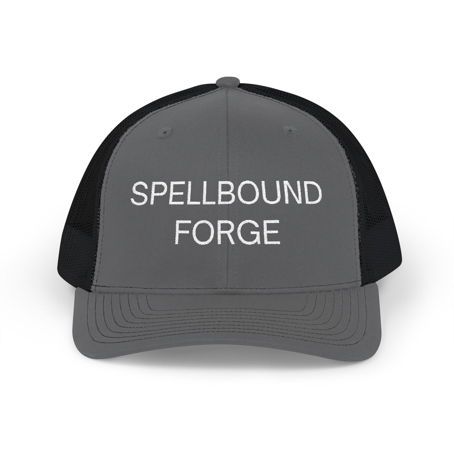 Spellbound Forge Snapback Trucker Cap - Trendy Embroidered Hat, Perfect for Outdoor Adventures, Gifts, Casual Wear, Summer Style