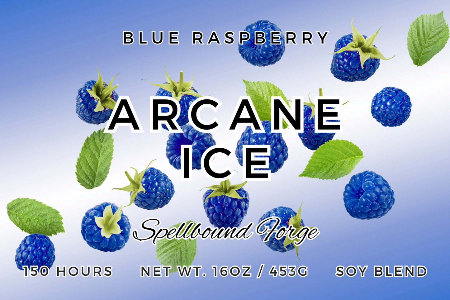 Arcane Ice - Blue Raspberry Scented Candle