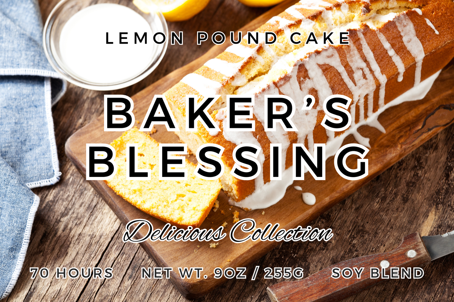 Baker's Blessing | Lemon Pound Cake Candle | Sweet Bakery Scent | Spellbound Forge | Fantasy Candle | Dessert Candle | Gift for Bakers