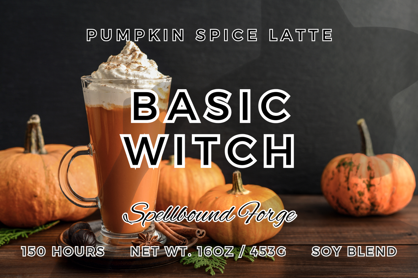 Basic Witch - Pumpkin Spiced Latte Scented Candle