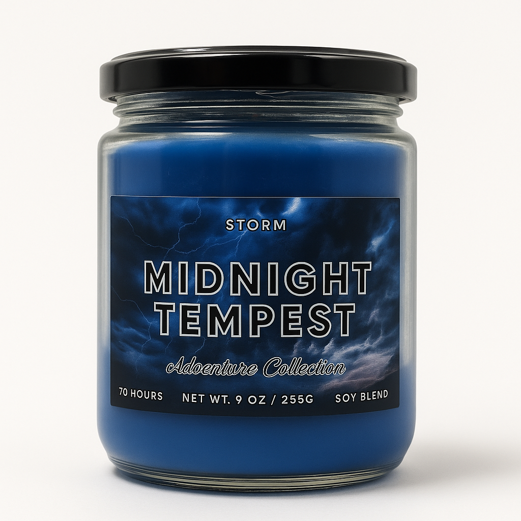 Midnight Tempest | Oceanic Storm Scented Candle & Wax Melts | Spellbound Forge