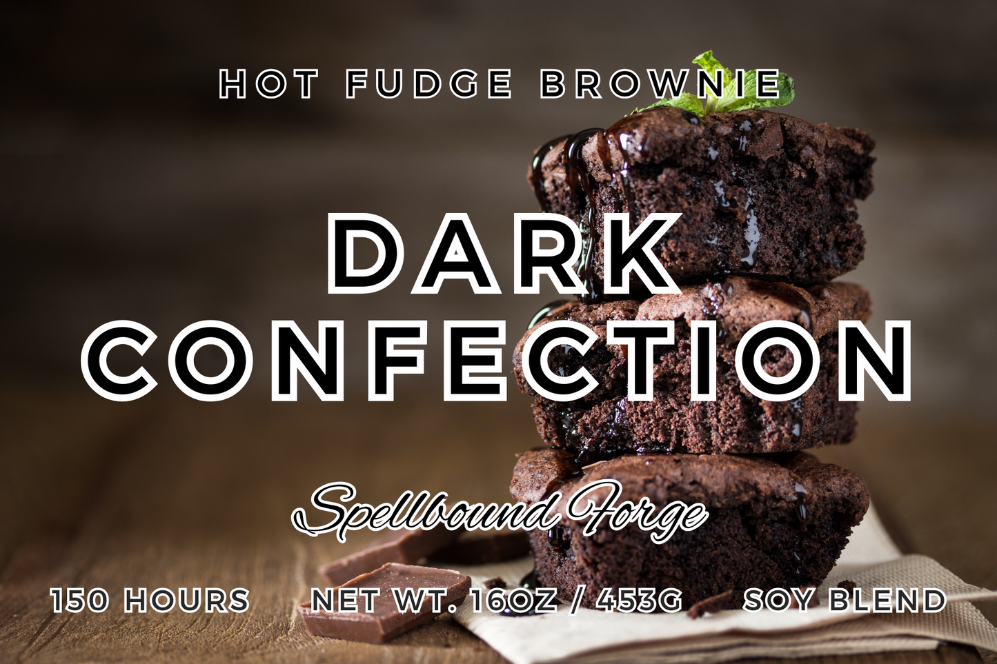 Dark Confection – Hot Fudge Brownie Scented Candle