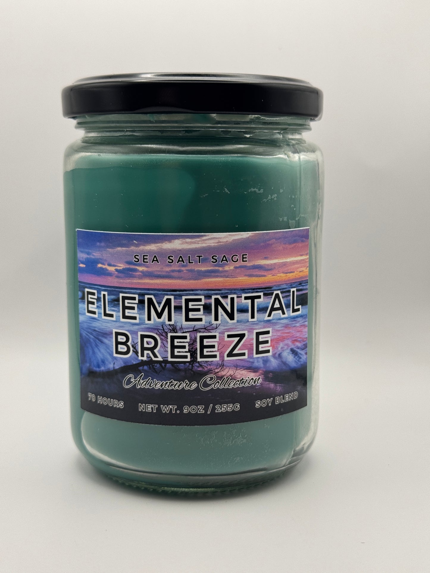 Elemental Breeze - Sea Salt & Sage Candle | Spellbound Forge