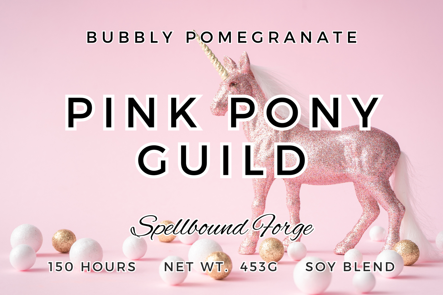 Pink Pony Guild - Bubbly Pomegranate Candle