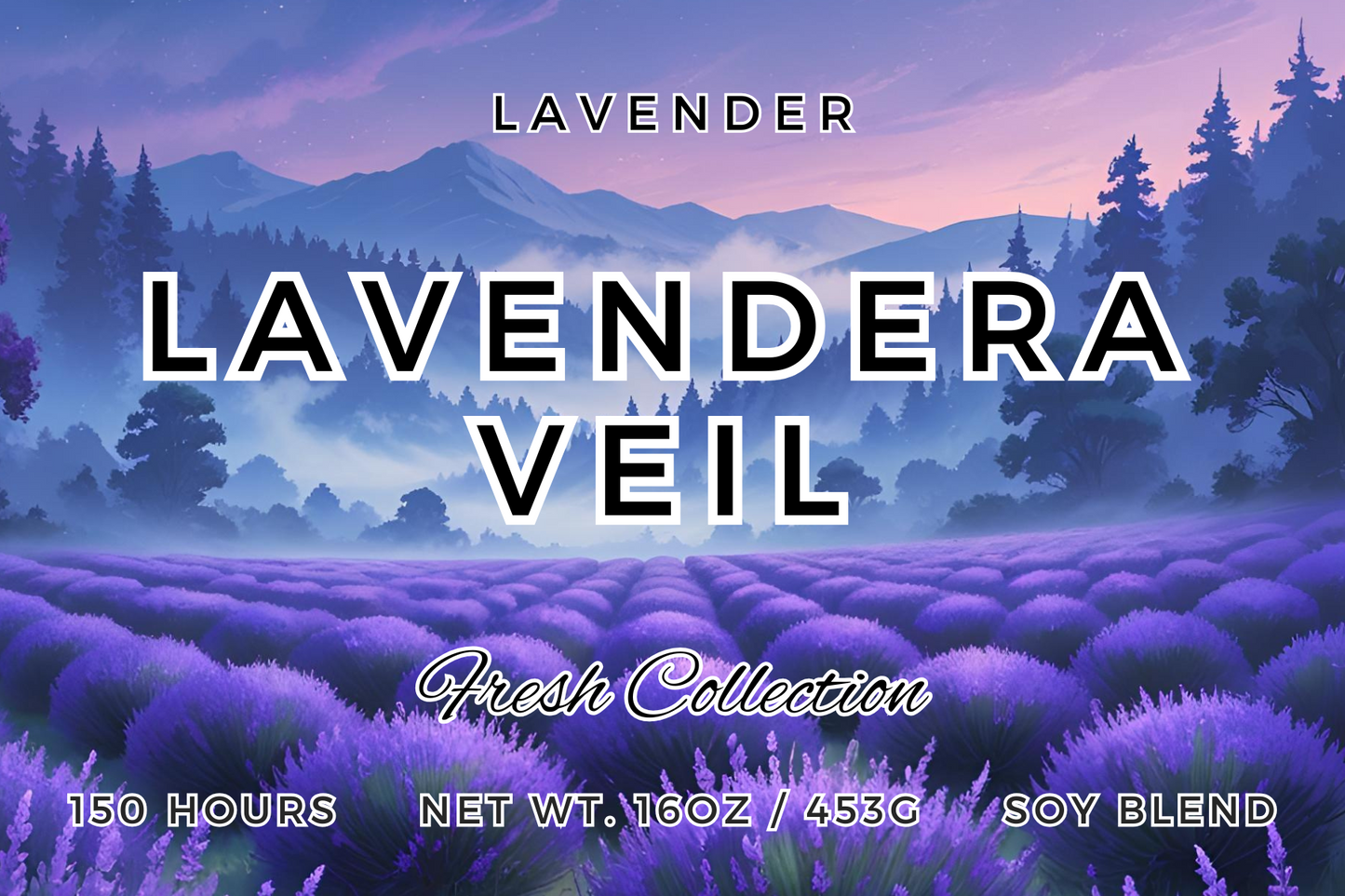 Lavandera Veil – Luxury Lavender-Inspired Candle