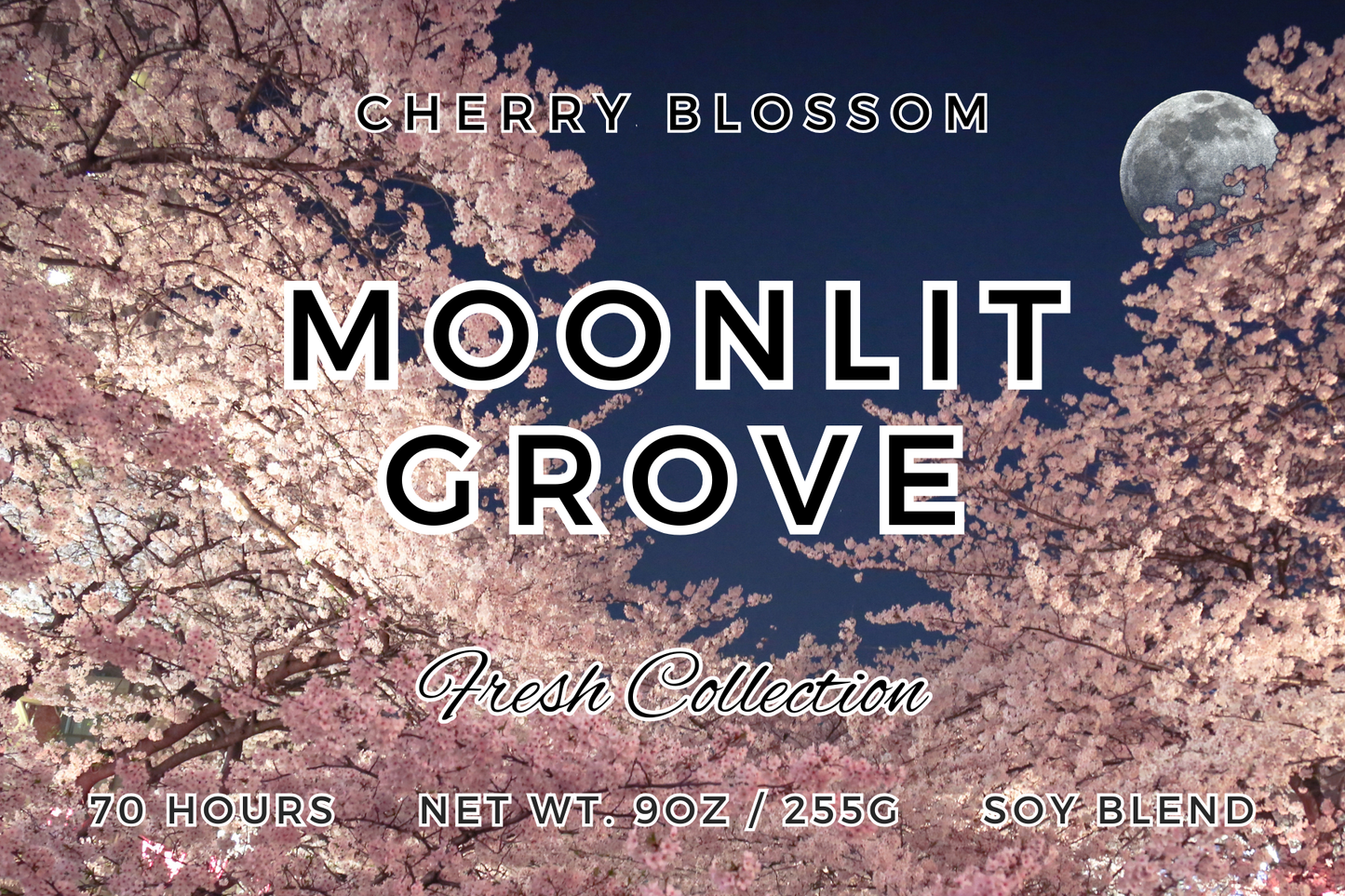 Moonlit Grove – Japanese Cherry Blossom Fantasy Candle