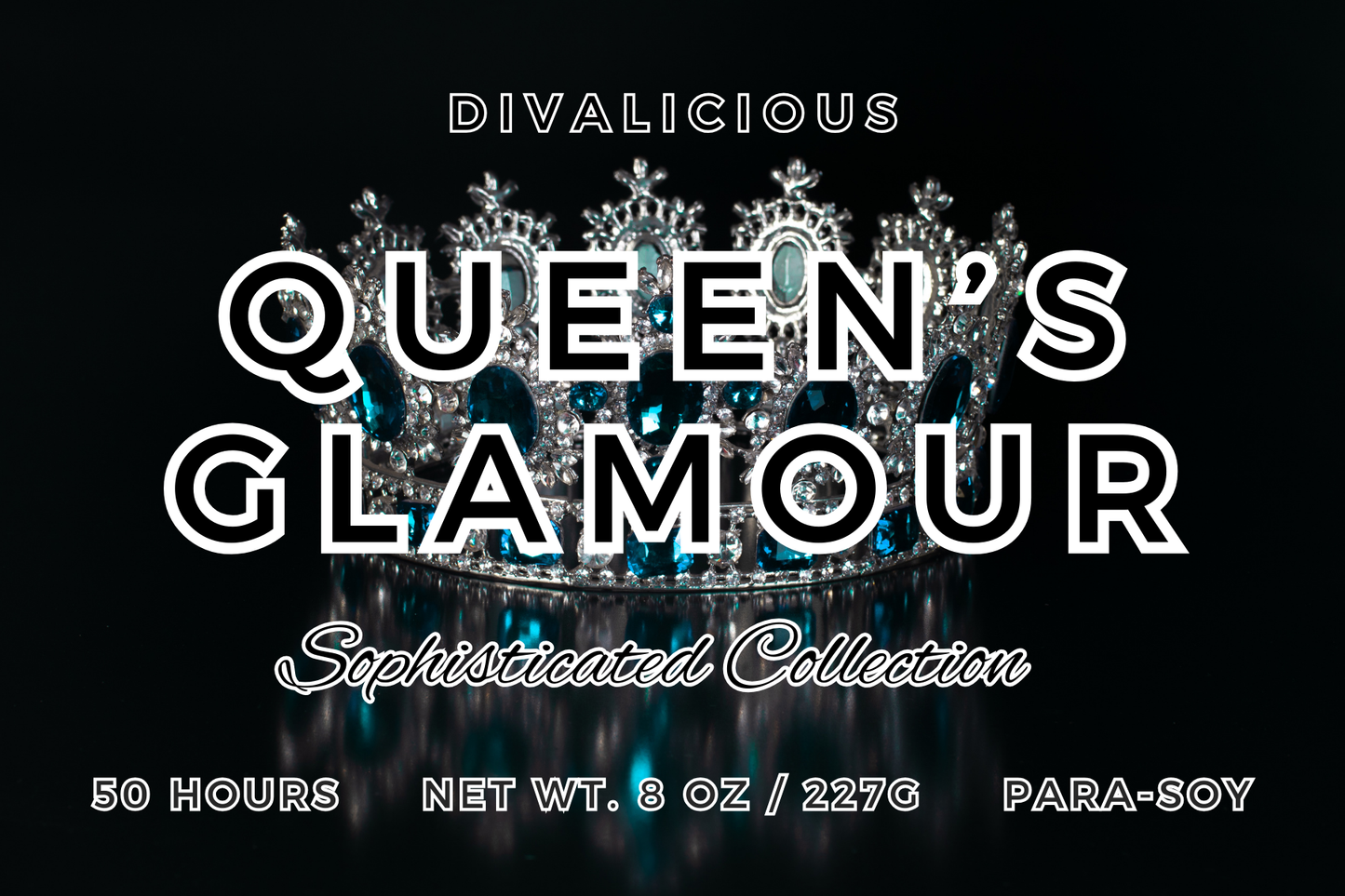Queen’s Glamour – Regal Floral Fantasy Candle | Spellbound Forge