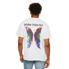 Rainbow Butterfly T-shirt - Born This Fey Tee, Unisex Cotton Shirt, LGBTQ+ Pride T Shirt, Gift for Nature Lovers, Boho Fashion