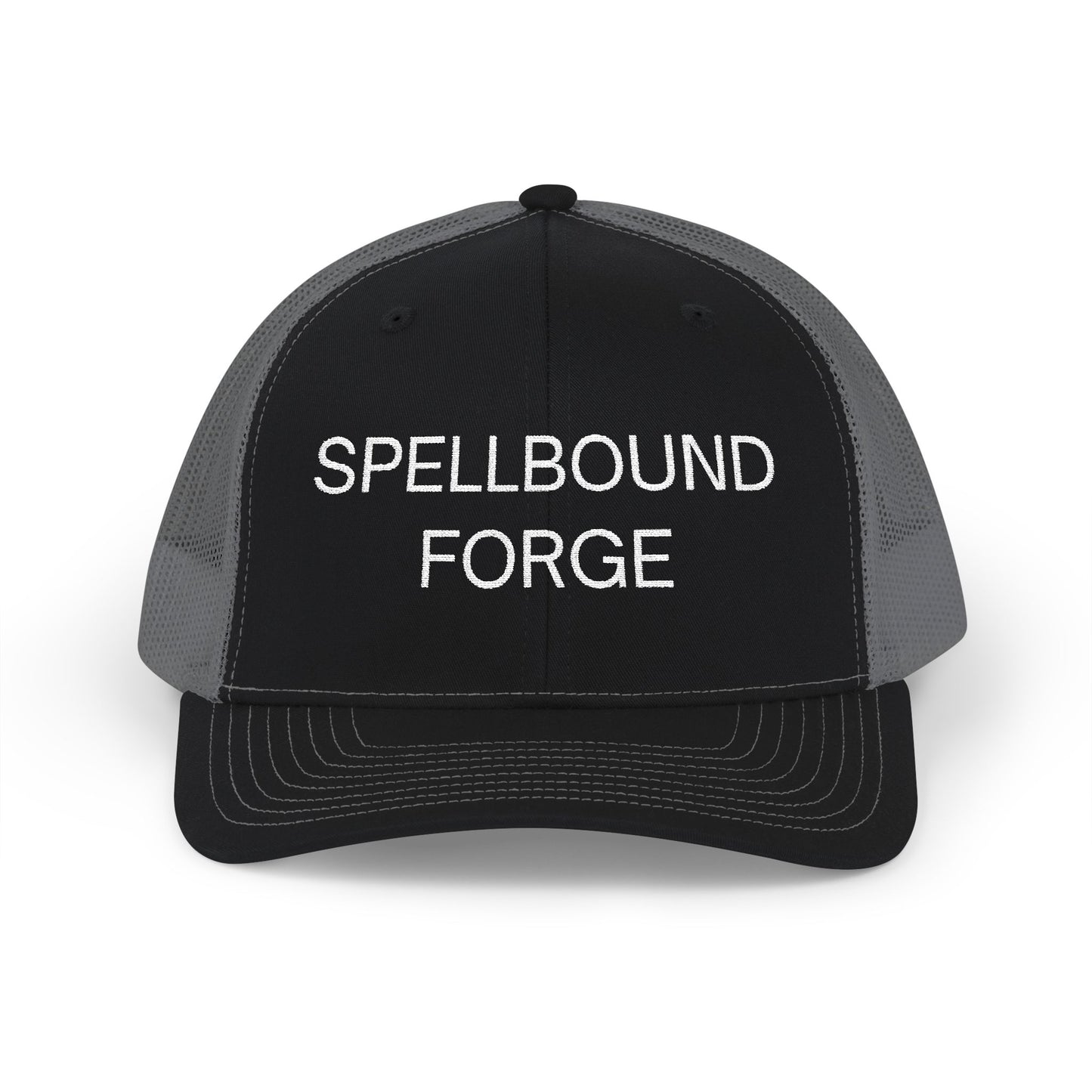 Spellbound Forge Snapback Trucker Cap - Trendy Embroidered Hat, Perfect for Outdoor Adventures, Gifts, Casual Wear, Summer Style