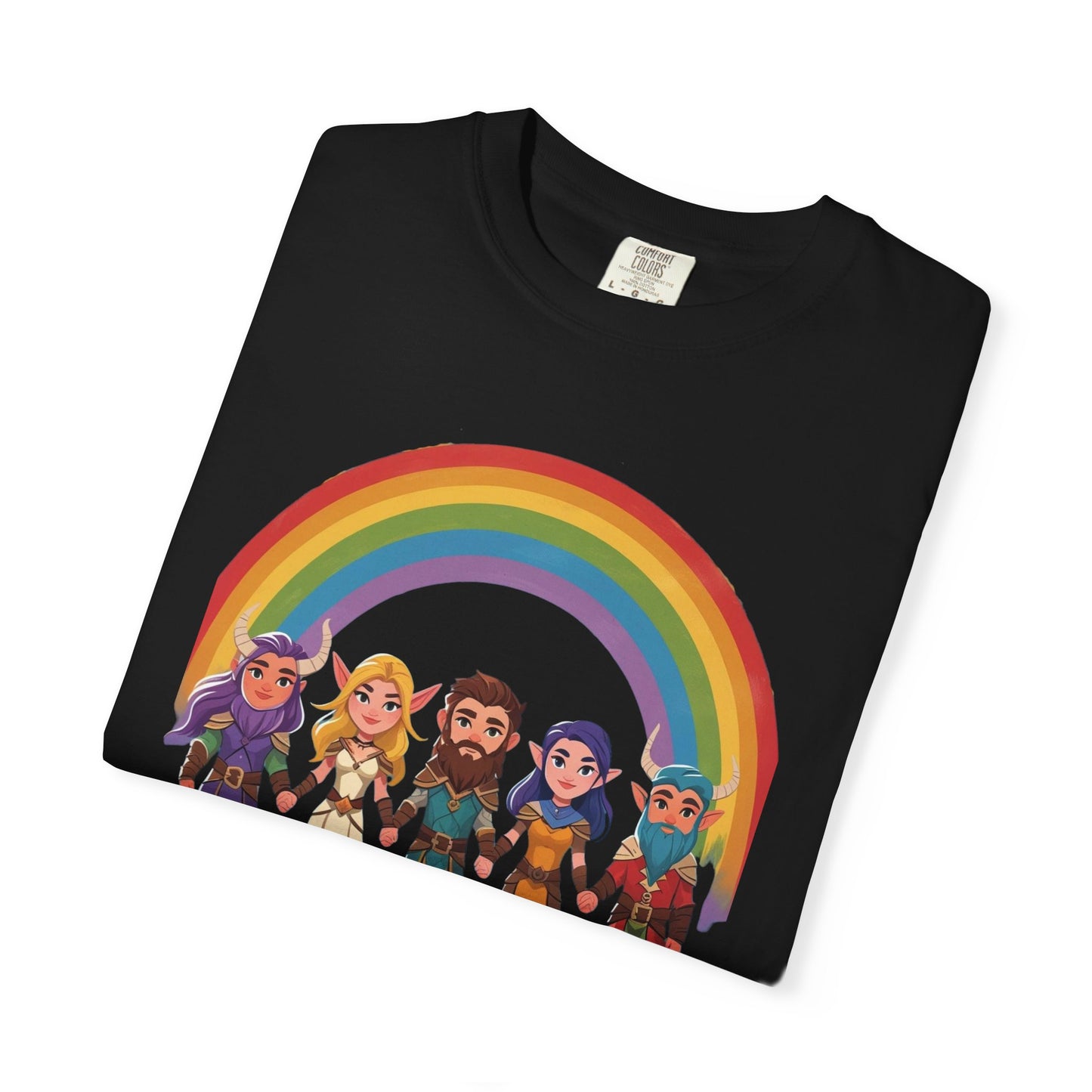 Rainbow Pride Unisex Garment-Dyed T-Shirt, LGBTQ+ Pride Shirt, Colorful Summer Tee, Gender-Neutral Apparel, Gift for Celebrations, [...]