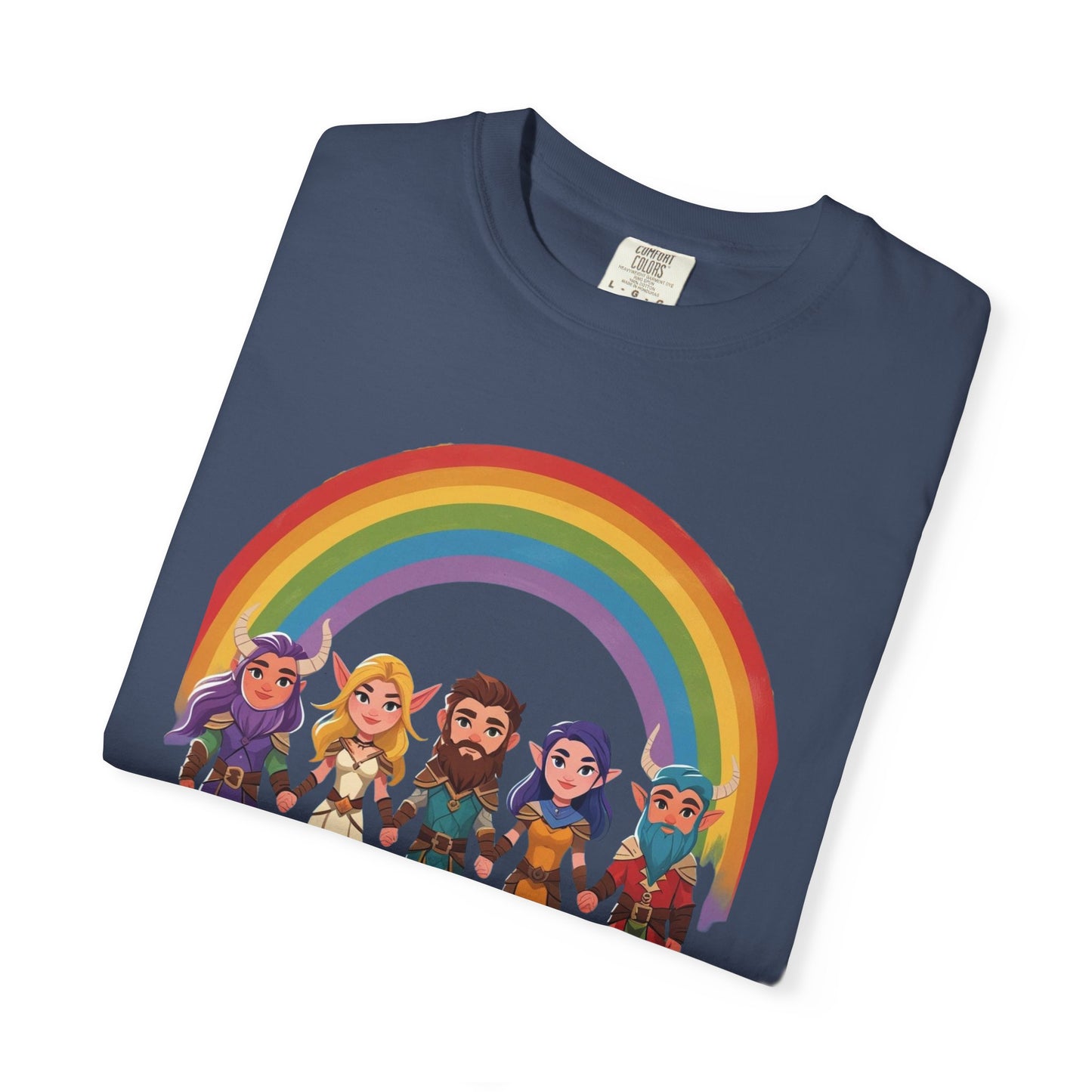 Rainbow Pride Unisex Garment-Dyed T-Shirt, LGBTQ+ Pride Shirt, Colorful Summer Tee, Gender-Neutral Apparel, Gift for Celebrations, [...]