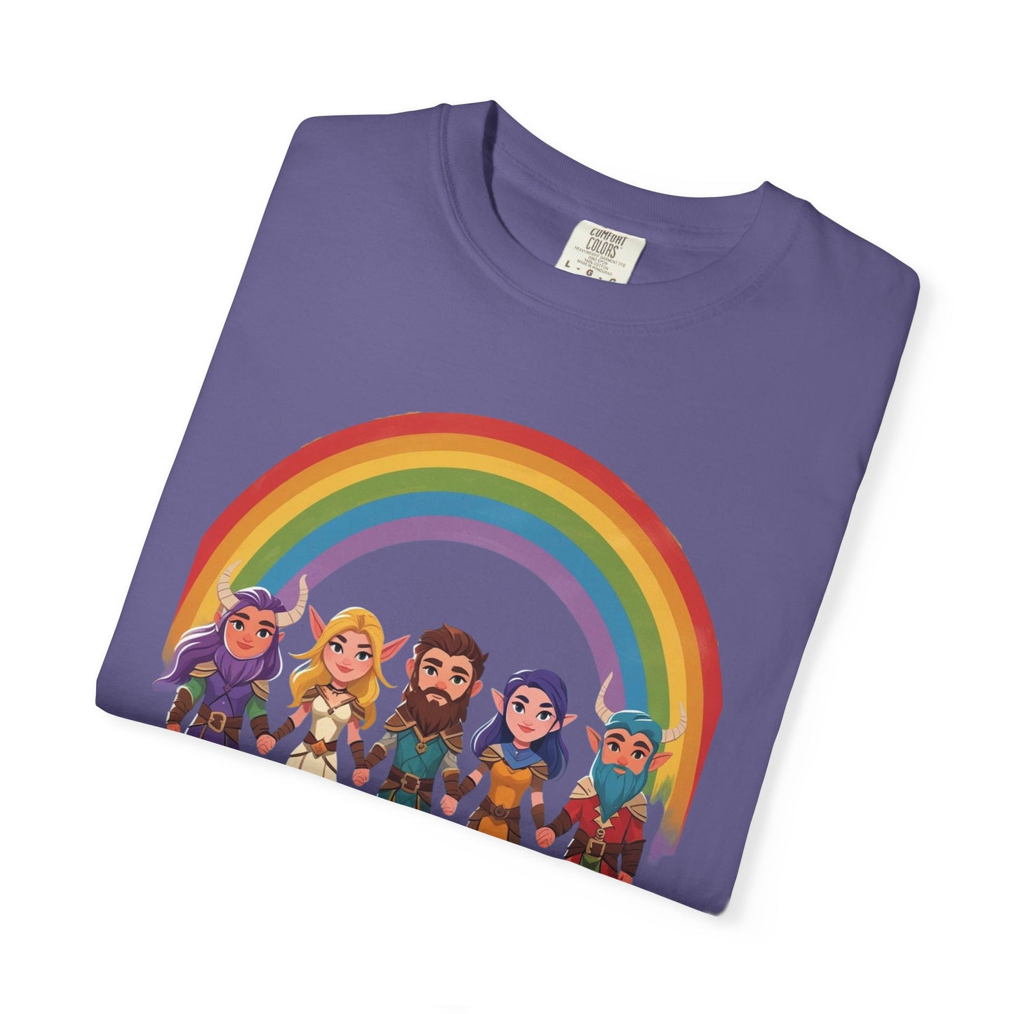 Rainbow Pride Unisex Garment-Dyed T-Shirt, LGBTQ+ Pride Shirt, Colorful Summer Tee, Gender-Neutral Apparel, Gift for Celebrations, [...]