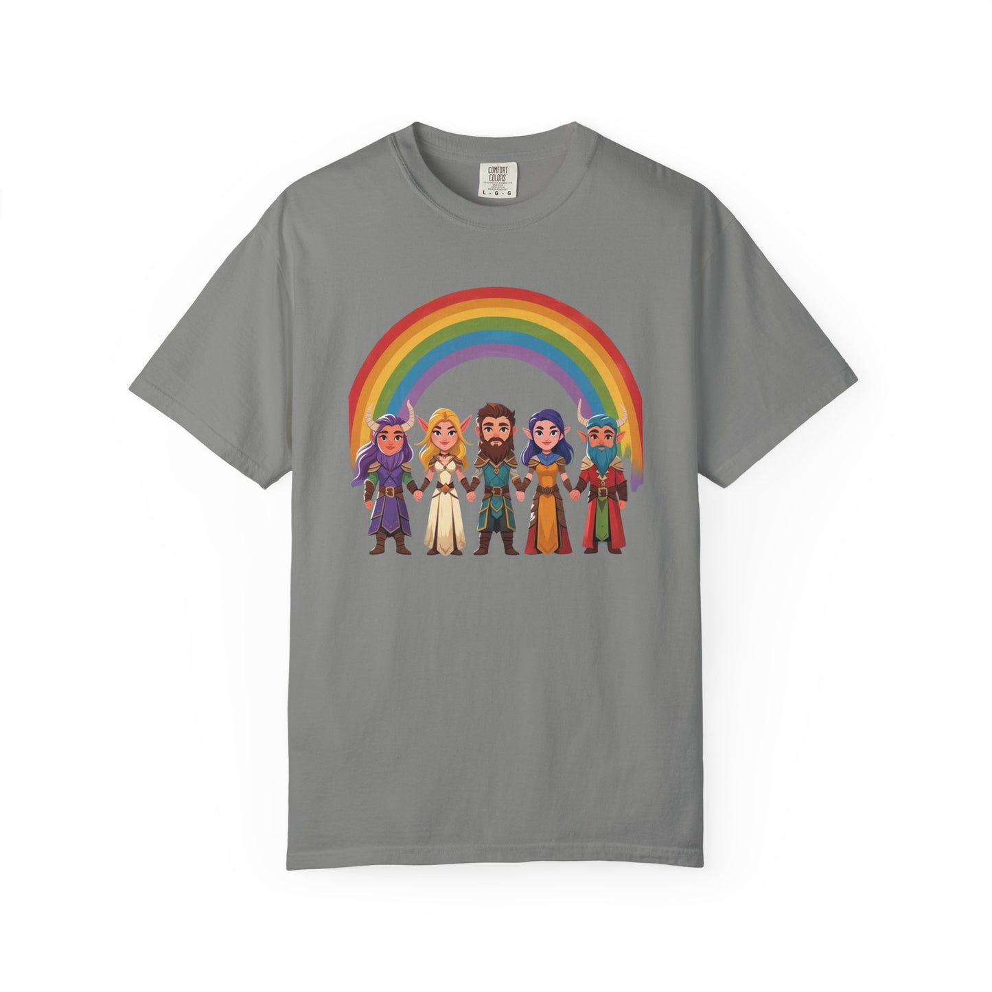 Rainbow Pride Unisex Garment-Dyed T-Shirt, LGBTQ+ Pride Shirt, Colorful Summer Tee, Gender-Neutral Apparel, Gift for Celebrations, [...]