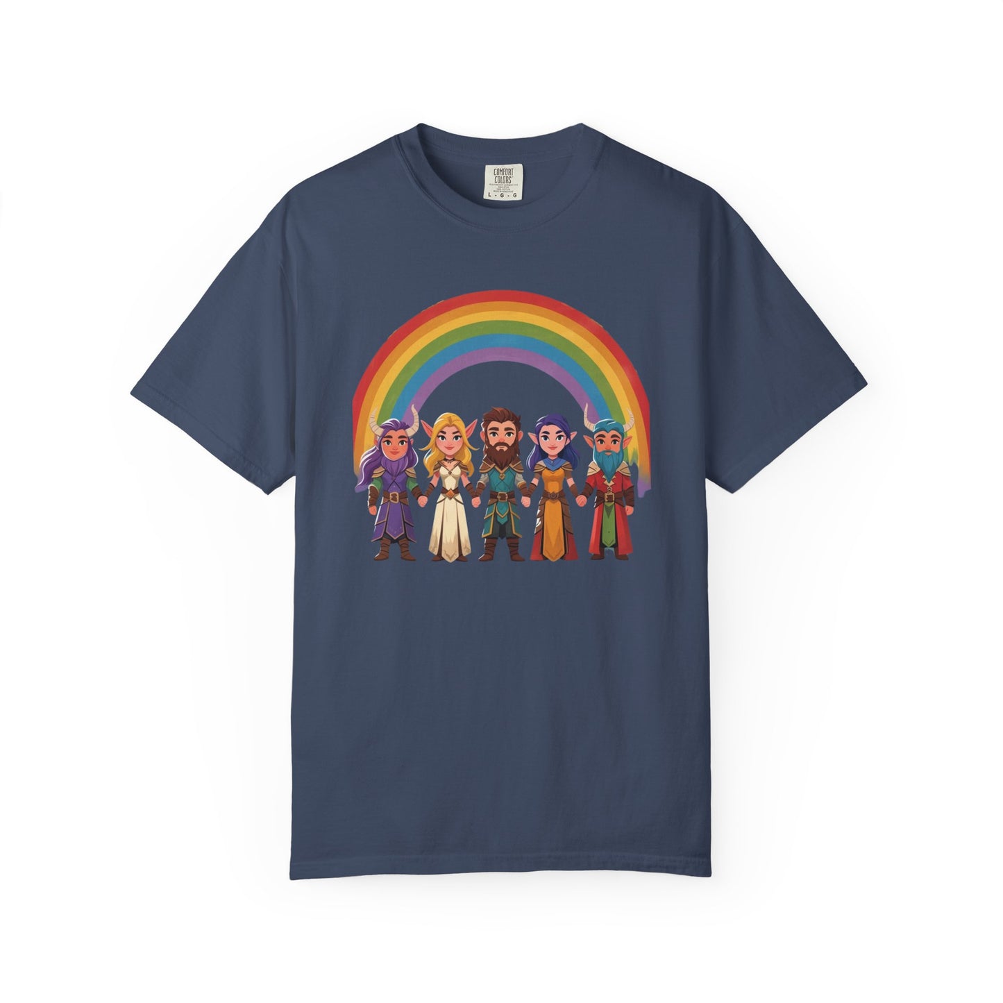 Rainbow Pride Unisex Garment-Dyed T-Shirt, LGBTQ+ Pride Shirt, Colorful Summer Tee, Gender-Neutral Apparel, Gift for Celebrations, [...]