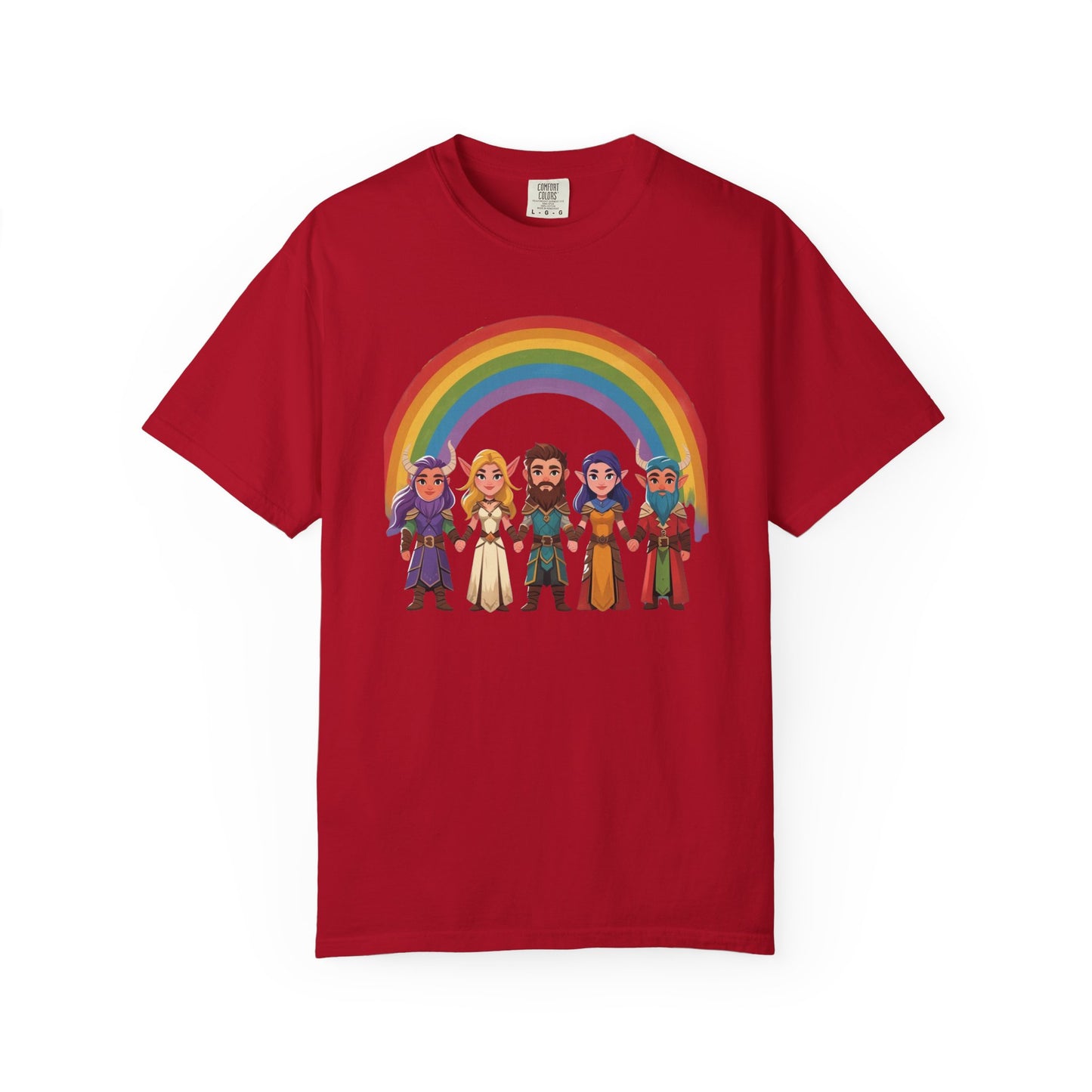Rainbow Pride Unisex Garment-Dyed T-Shirt, LGBTQ+ Pride Shirt, Colorful Summer Tee, Gender-Neutral Apparel, Gift for Celebrations, [...]