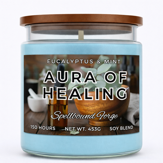Aura of Healing Candle | Peppermint & Eucalyptus