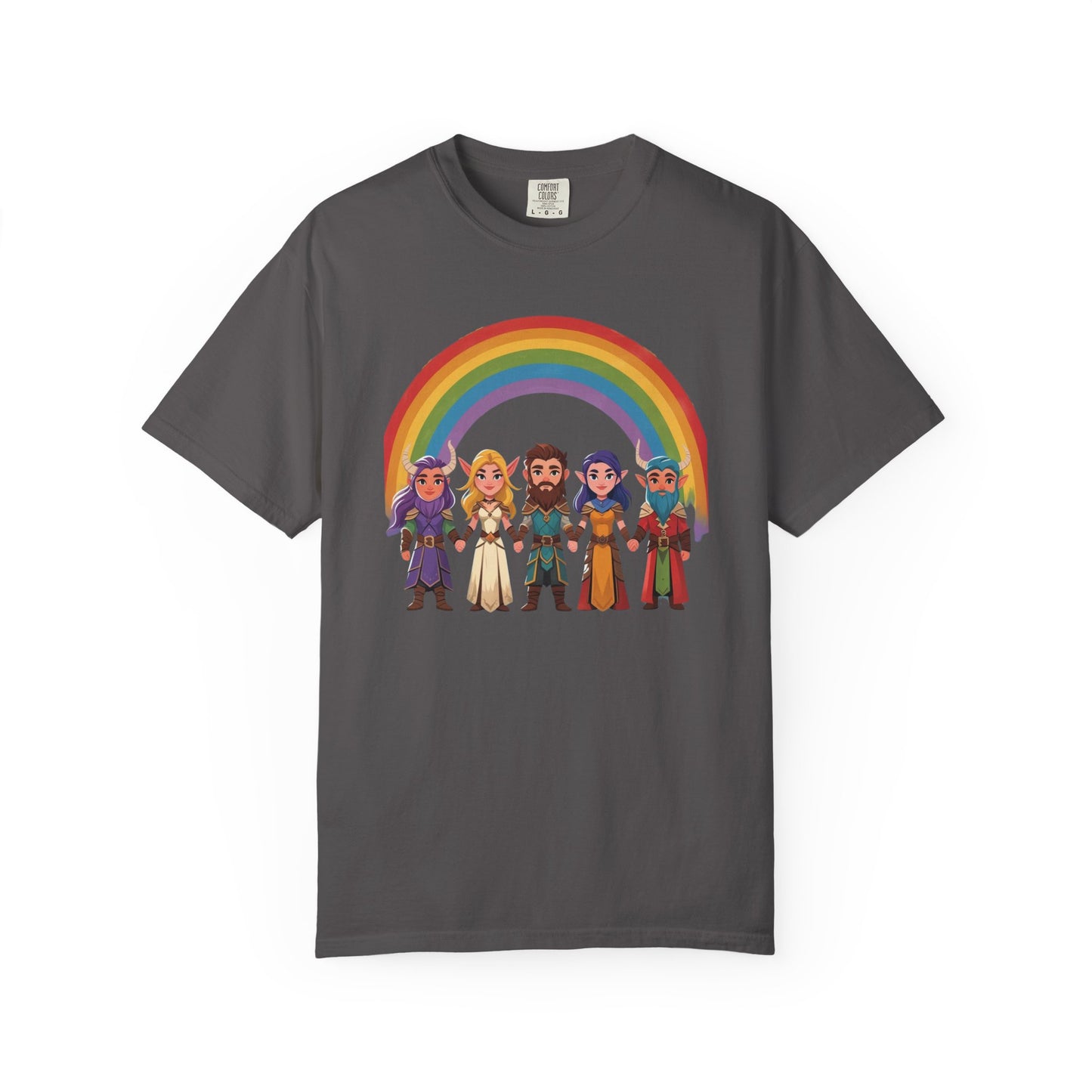 Rainbow Pride Unisex Garment-Dyed T-Shirt, LGBTQ+ Pride Shirt, Colorful Summer Tee, Gender-Neutral Apparel, Gift for Celebrations, [...]