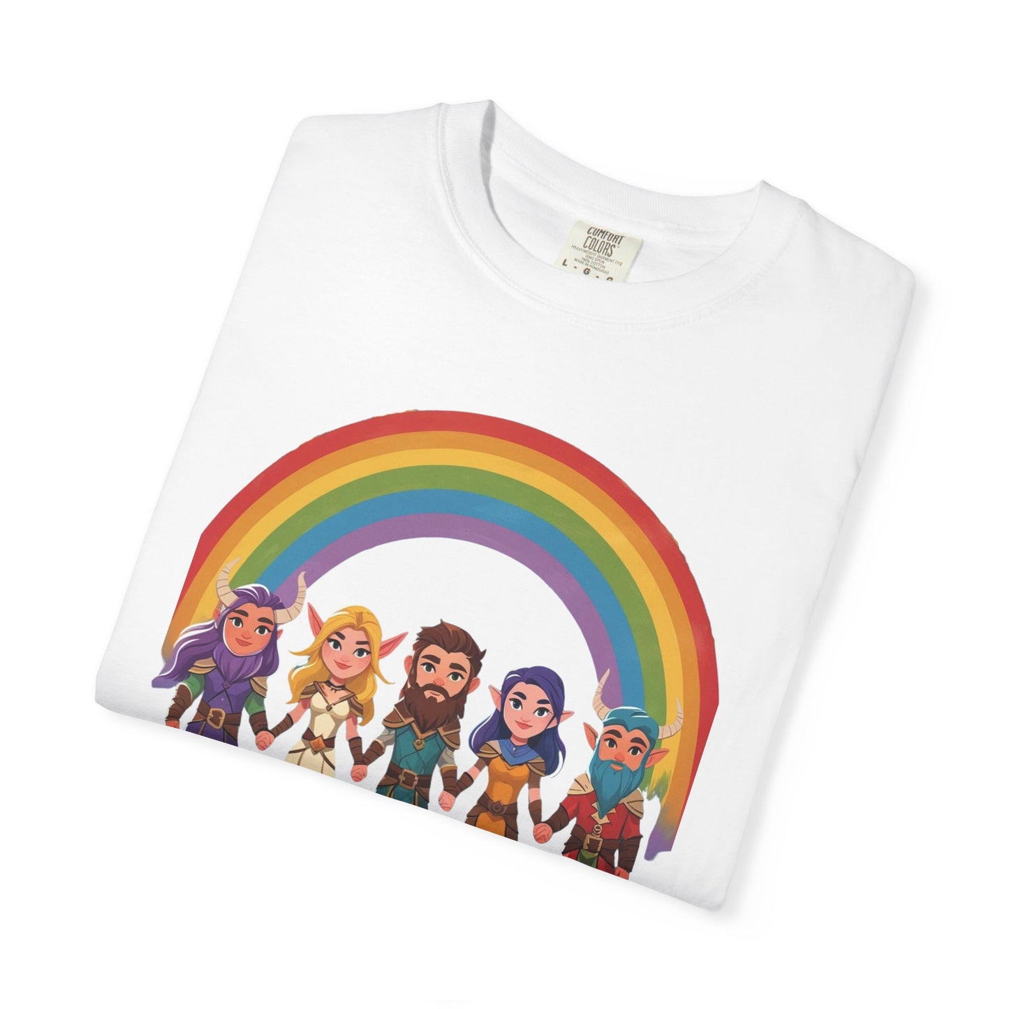 Rainbow Pride Unisex Garment-Dyed T-Shirt, LGBTQ+ Pride Shirt, Colorful Summer Tee, Gender-Neutral Apparel, Gift for Celebrations, [...]
