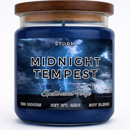 Midnight Tempest | Oceanic Storm Scented Candle & Wax Melts | Spellbound Forge