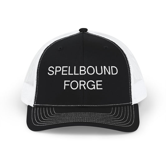 Spellbound Forge Snapback Trucker Cap - Trendy Embroidered Hat, Perfect for Outdoor Adventures, Gifts, Casual Wear, Summer Style