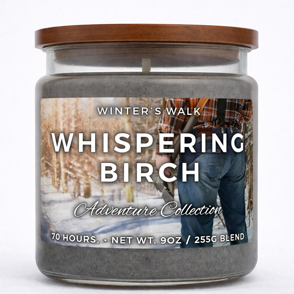 Whispering Birch – Winter Woods Fantasy Candle | Spellbound Forge