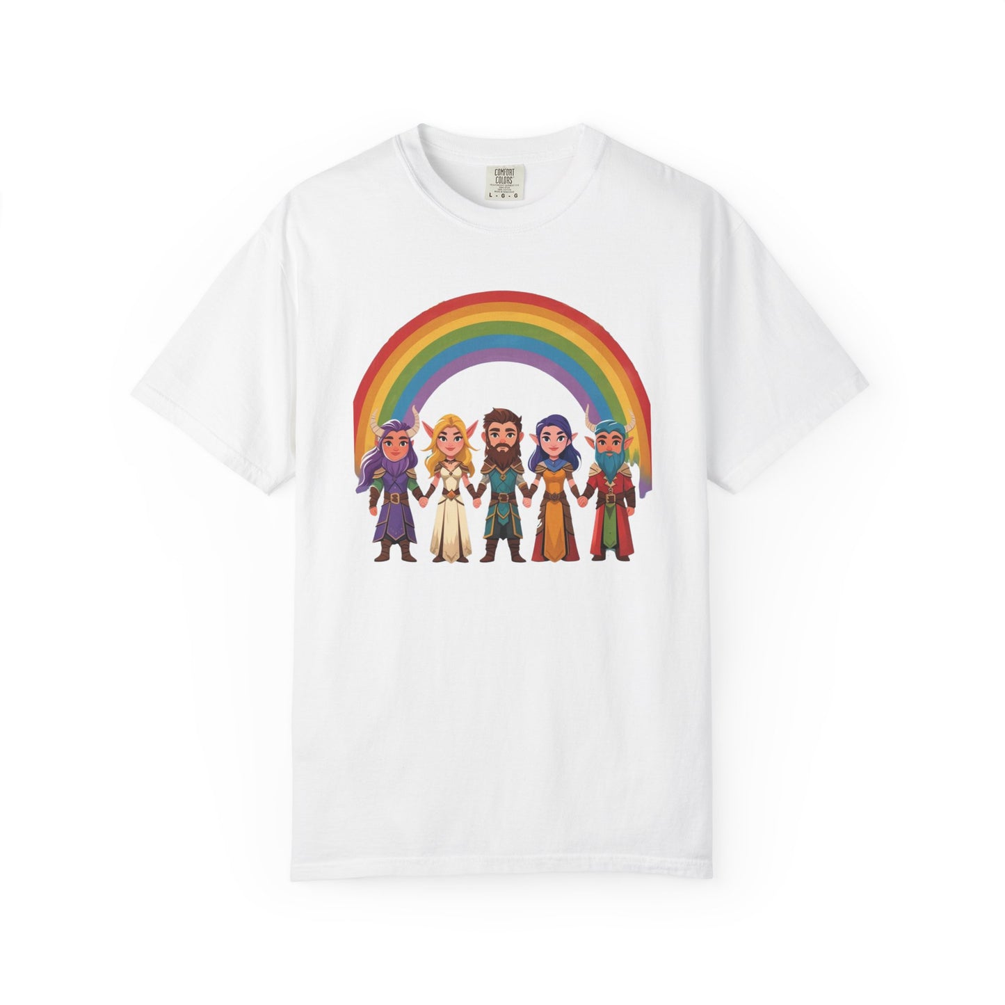 Rainbow Pride Unisex Garment-Dyed T-Shirt, LGBTQ+ Pride Shirt, Colorful Summer Tee, Gender-Neutral Apparel, Gift for Celebrations, [...]