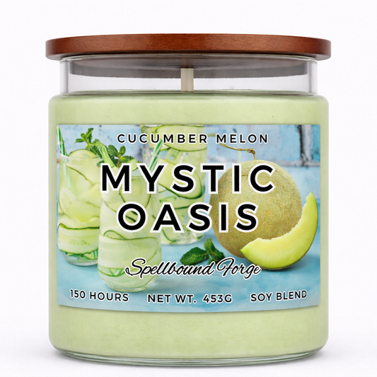 Mystic Oasis Candle | Cucumber Melon Scent