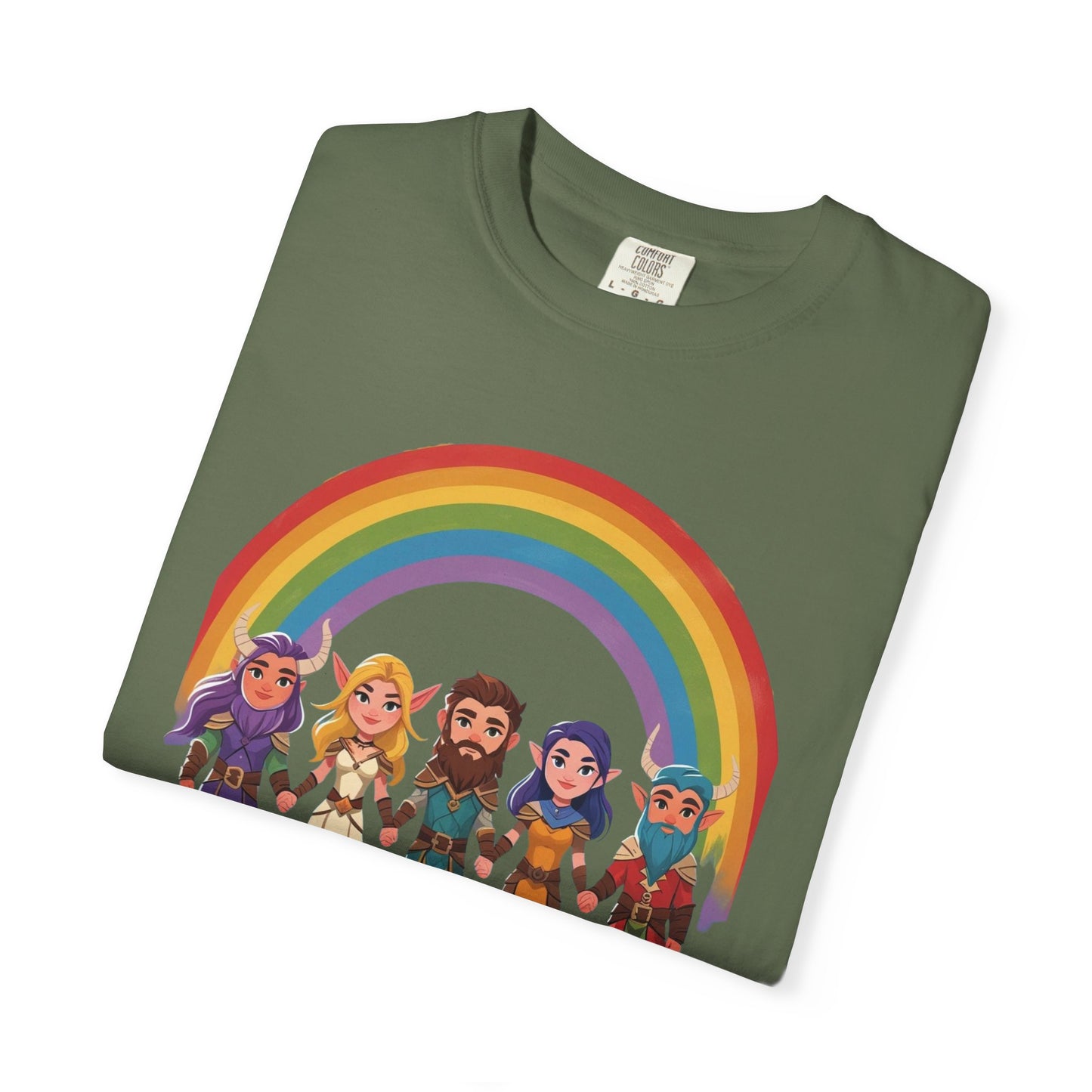 Rainbow Pride Unisex Garment-Dyed T-Shirt, LGBTQ+ Pride Shirt, Colorful Summer Tee, Gender-Neutral Apparel, Gift for Celebrations, [...]