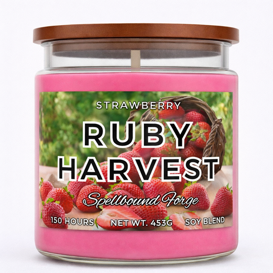 Ruby Harvest Candle | Sweet Strawberry Scent