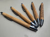 Personalized Laser Engraved Bamboo Ink Pens: A Touch of Elegance for Your Writing! Set of 5