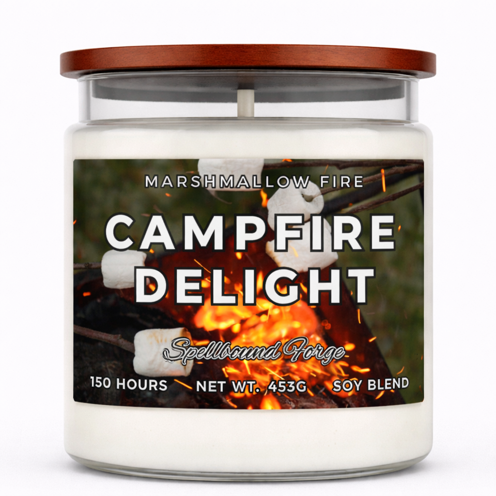 Campfire Delight Candle | Smoky Firewood  and Marshmallow Scent