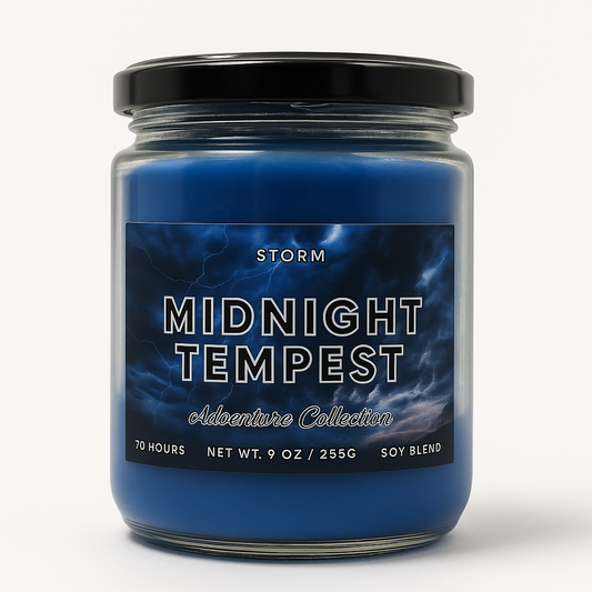 Midnight Tempest | Oceanic Storm Scented Candle & Wax Melts | Spellbound Forge