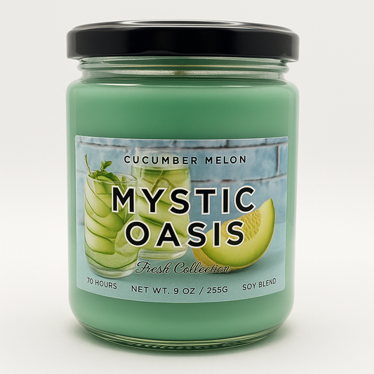 Mystic Oasis Candle | Cucumber Melon Scent