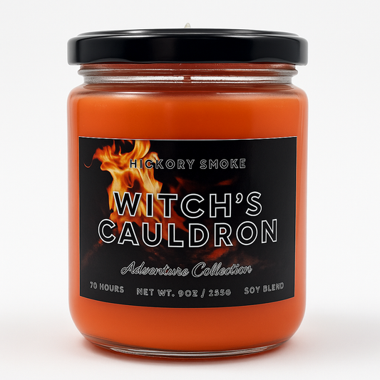 Witch’s Cauldron | Hickory Smoke Scented Candle & Wax Melts | Spellbound Forge
