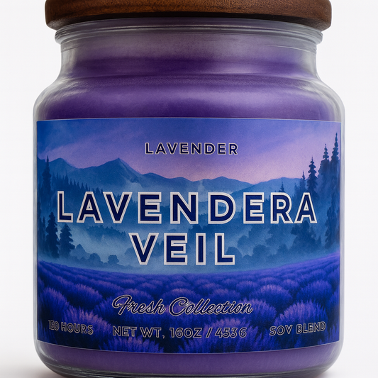 Lavandera Veil – Luxury Lavender-Inspired Candle