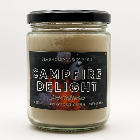 Campfire Delight Candle | Smoky Firewood  and Marshmallow Scent