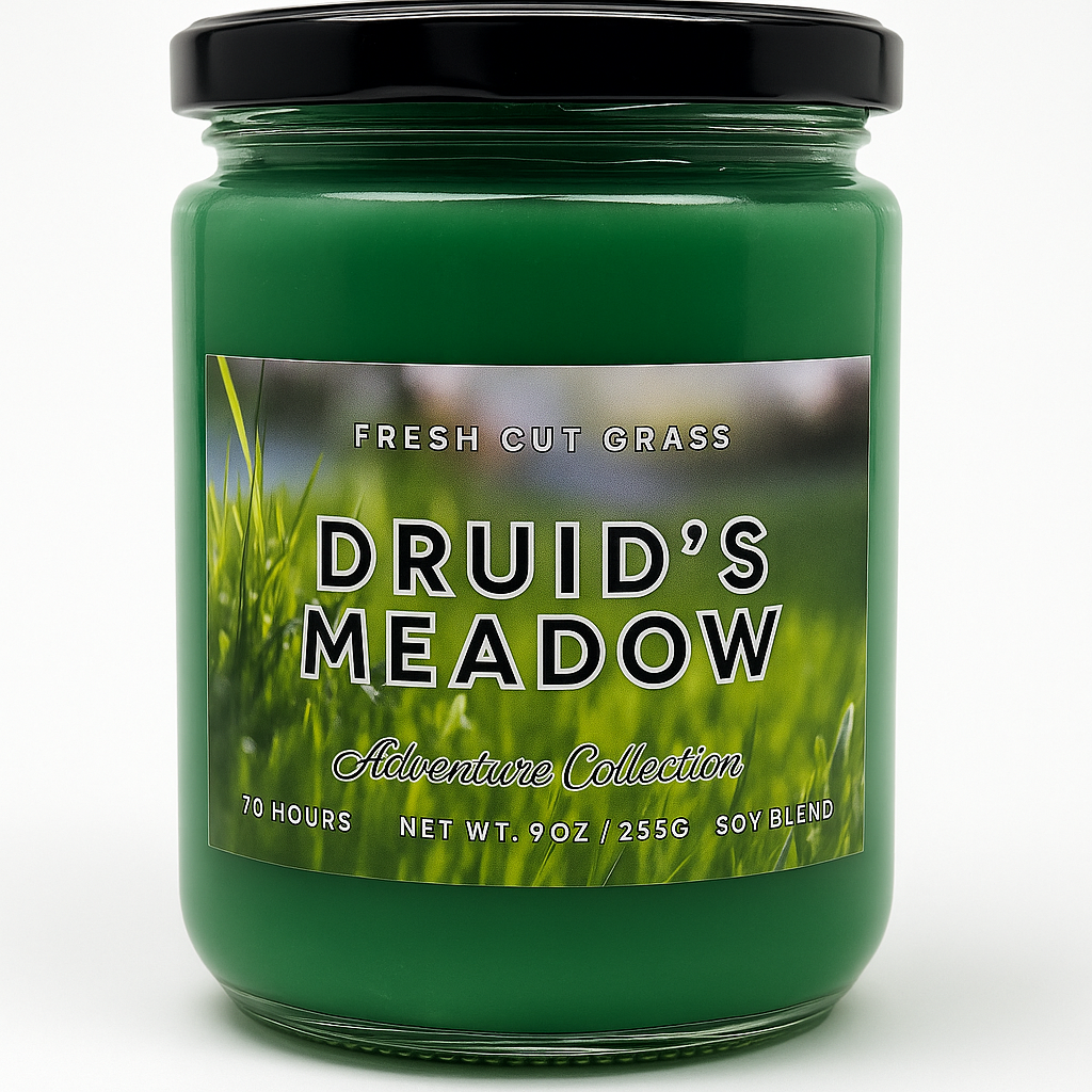 Druid's Meadow | Fresh Cut Grass Scented Candle & Wax Melts | Spellbound Forge