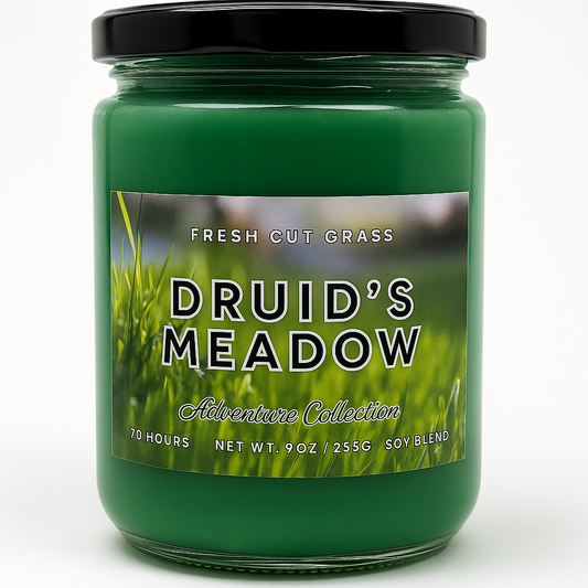Druid's Meadow | Fresh Cut Grass Scented Candle & Wax Melts | Spellbound Forge