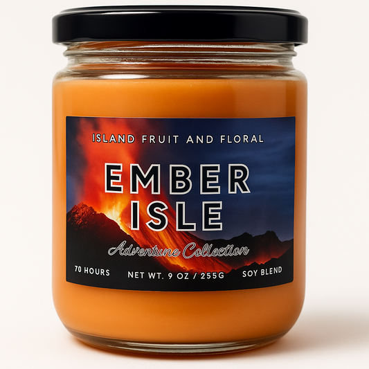 Ember Isle - Tropical Citrus & Island Breeze Candle | Spellbound Forge