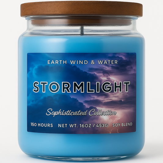 Stormlight – Essence of Power and Purity in a candle