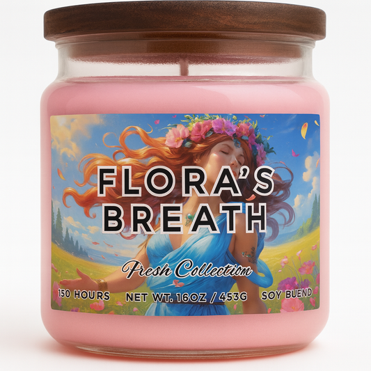 Flora’s Breath – Enchanted Floral Candle by Spellbound Forge