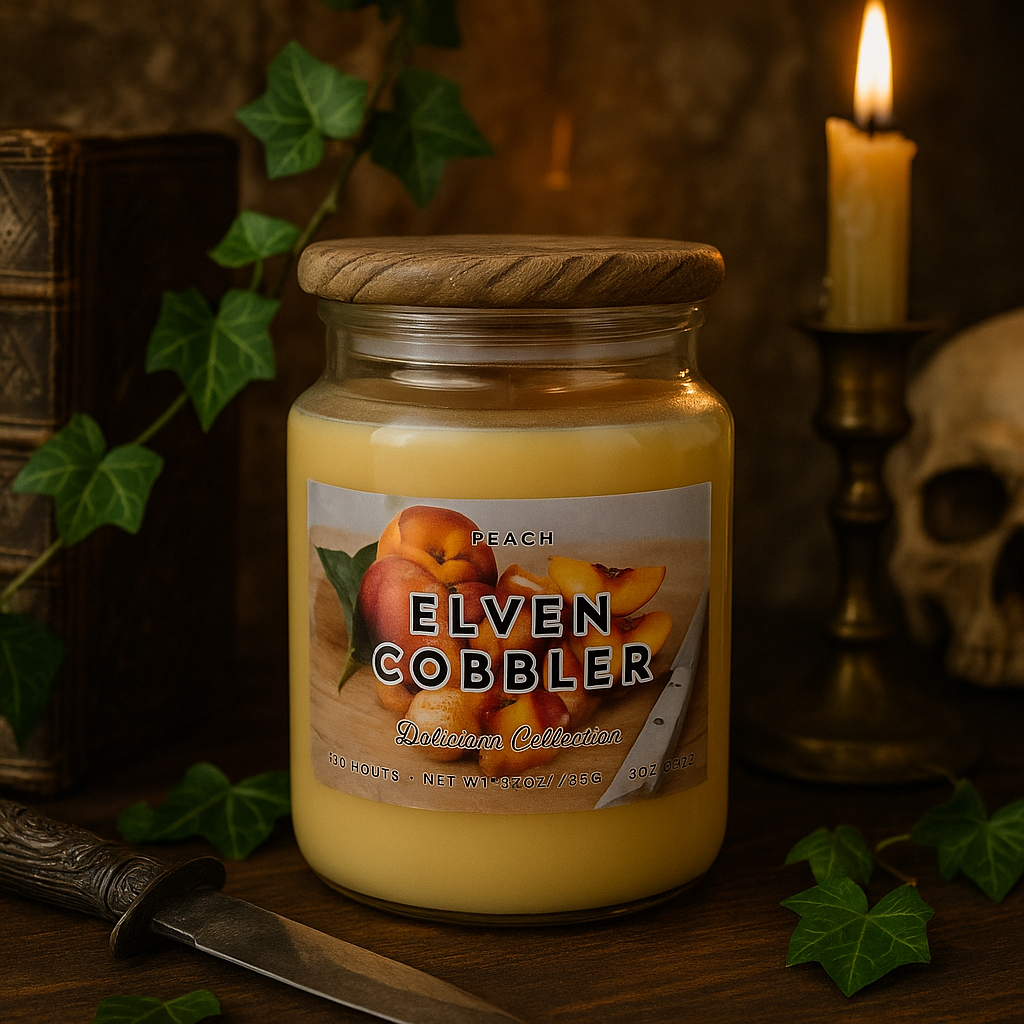 🍑 Elven Cobbler Car Freshie | Peach Cobbler Scented Car Freshie | Spellbound Forge