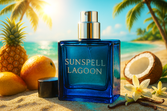 Sunspell Lagoon Perfume – Tropical Fruit & Vanilla Fragrance | Unisex Fantasy-Inspired Perfume