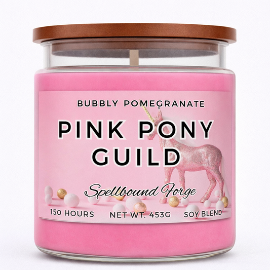 Pink Pony Guild - Bubbly Pomegranate Candle