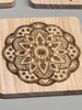 Custom Laser Engraved Wooden Coasters – Personalized Rustic Drink Coasters for Home, Weddings, and Gifts