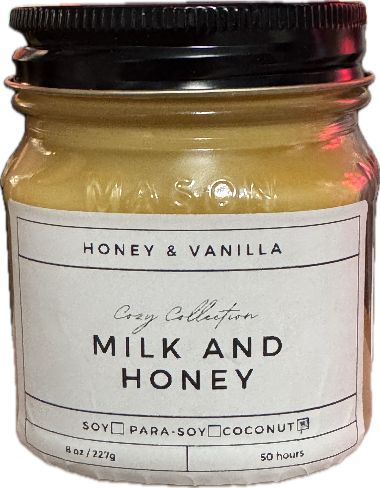 Milk and Honey Candle | Sweet Honey & Vanilla Blend | 8oz & 16oz Mason Jar or Wax Melts