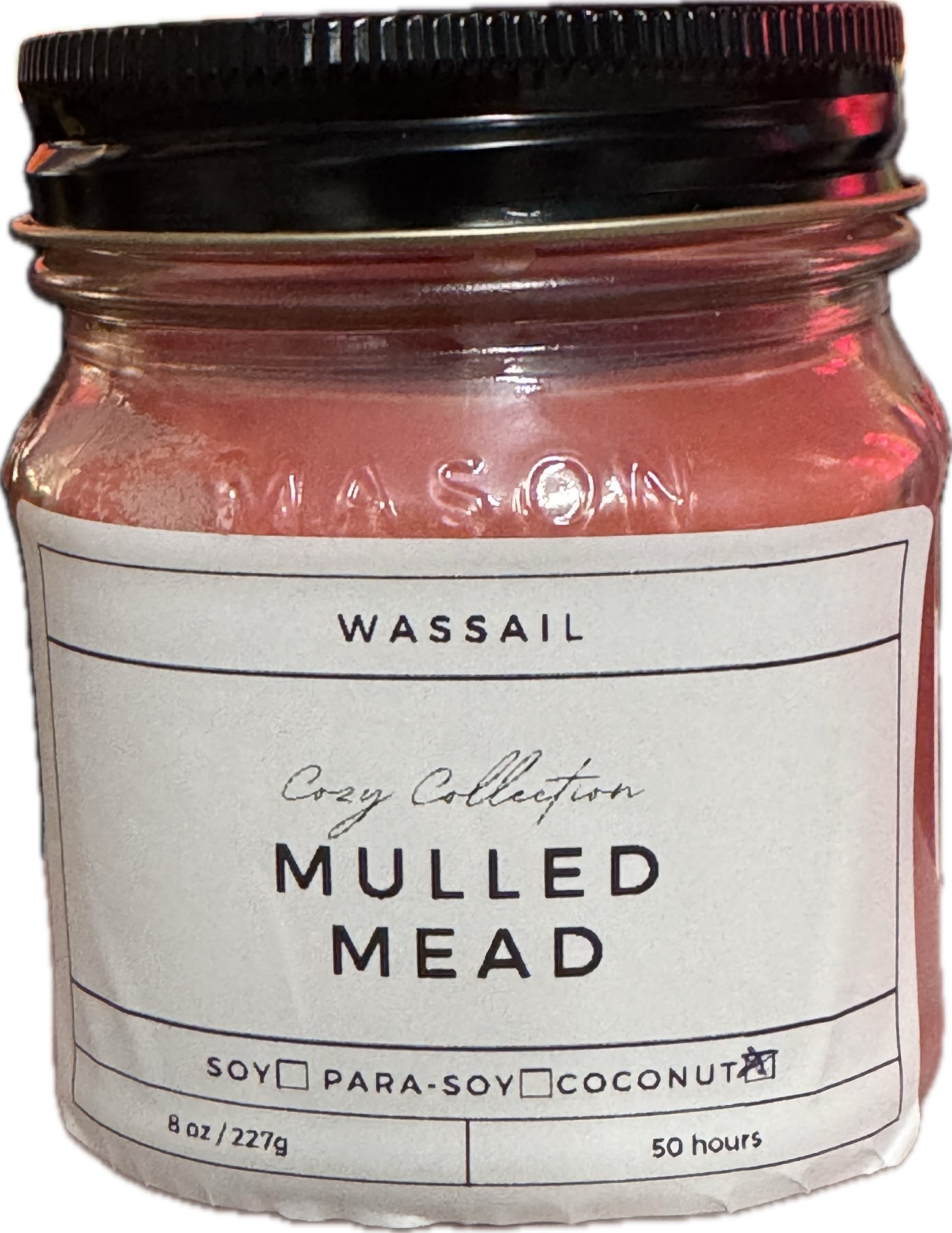 Mulled Mead Candle | Warm Wassail Scent | 8oz & 16oz Mason Jar or Wax Melts