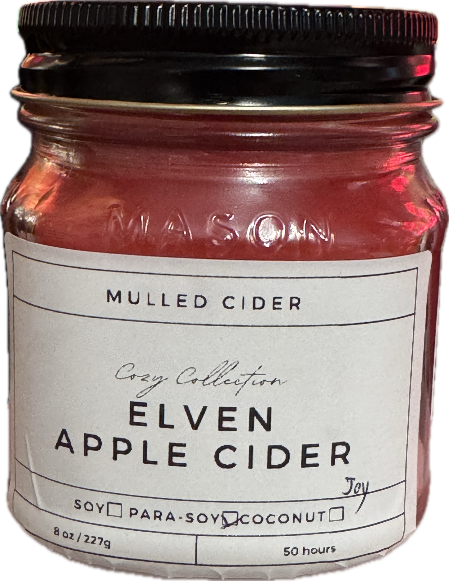 Elven Apple Cider Candle | Warm Apple Cider Scent | 8oz & 16oz Mason Jar or Wax Melts